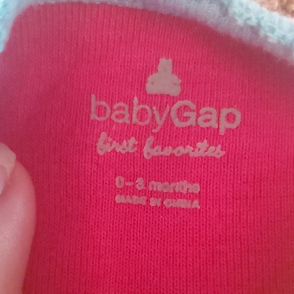 GAP Red and Blue Footies One Piece with Stripes